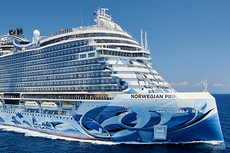 Norwegian Cruise Line's Norwegian Prima sails from New York to Bermuda, New England, Canada
