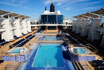 Pool Area on a Celebrity Cruises ship