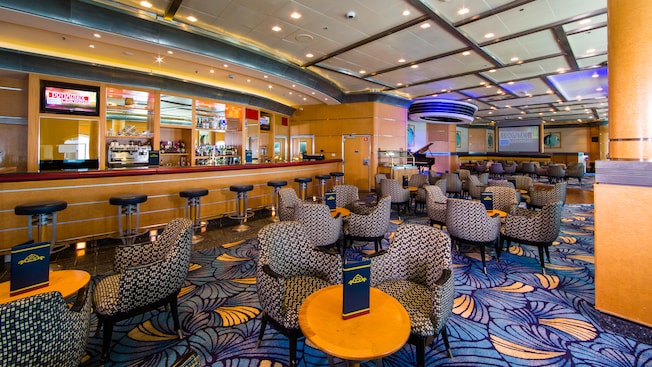 Promenade Lounge Onboard Disney Cruise Line's Disney Magic