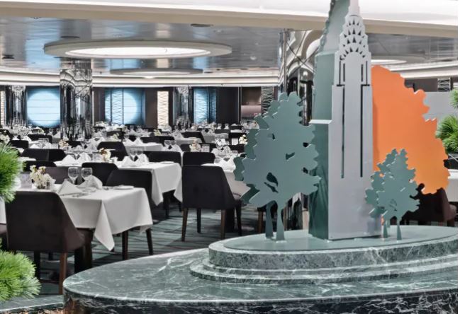 One of 3 Main Dining Rooms On Board the MSC Seascape MSC Cruises - Copyright MSC Cruises
