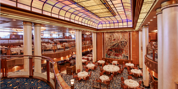 Cunard Line's Queen Mary 2 Britannia Dining Room